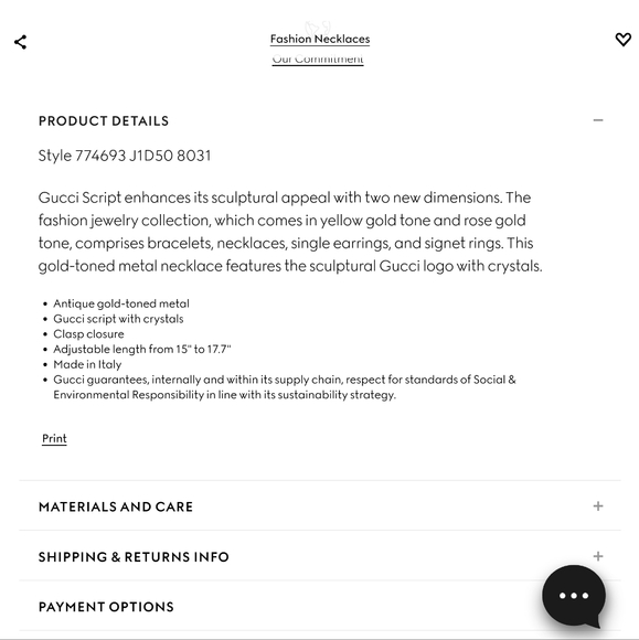 Authentic Gucci Logo Necklace Charm - Picture 7 of 11